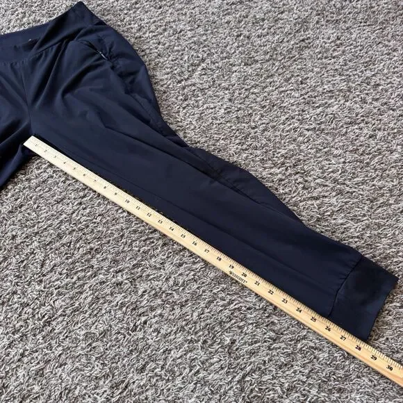 Athleta Soho Jogger Pants Womens 8 Black Pull On Tapered Lightweight Gym Yoga - Picture 9 of 9